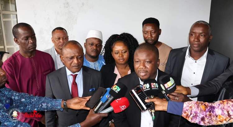 Le Ministre Fana Soumah Rencontre le Nouveau Bureau Exécutif de l'URTELGUI