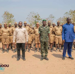 Camp du CIAM de Forécariah : le Ministre Faya François BOUROUNO encourage les nouveaux fonctionnaires de l’État