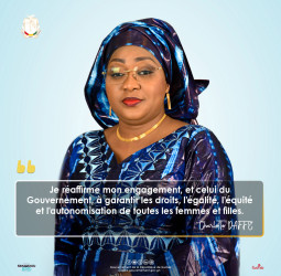 FEMMES MINISTRES, FORCES MOTRICES DU GOUVERNEMENT : CHARLOTTE DAFFÉ MINISTRE DE LA PROMOTION FEMININE, DE L’ENFANCE ET DES PERSONNES VULNERABLES